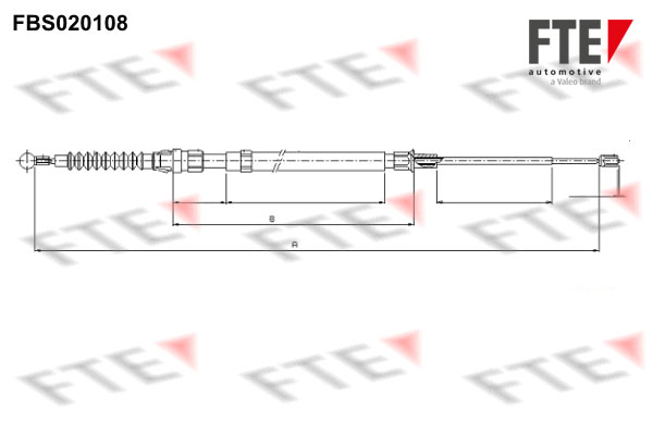 Handremkabel FTE 9250012