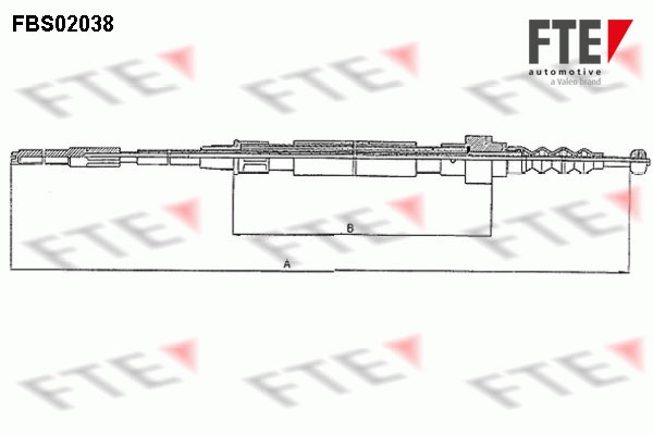 Handremkabel FTE FBS02038