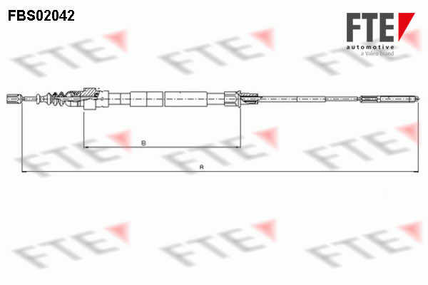 Handremkabel FTE 9250048