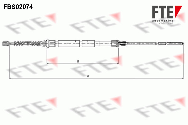 Handremkabel FTE 9250075