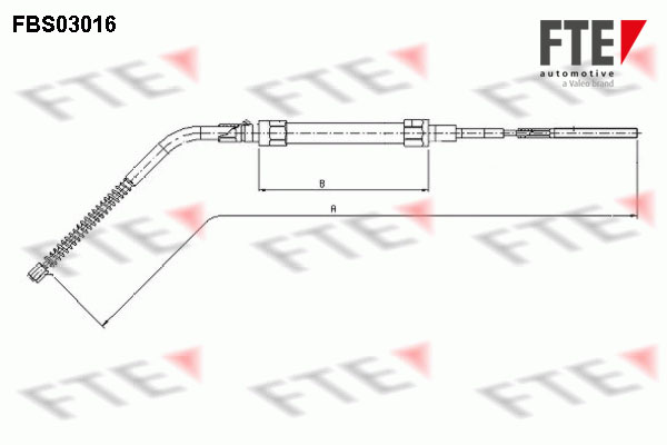 Handremkabel FTE 9250105