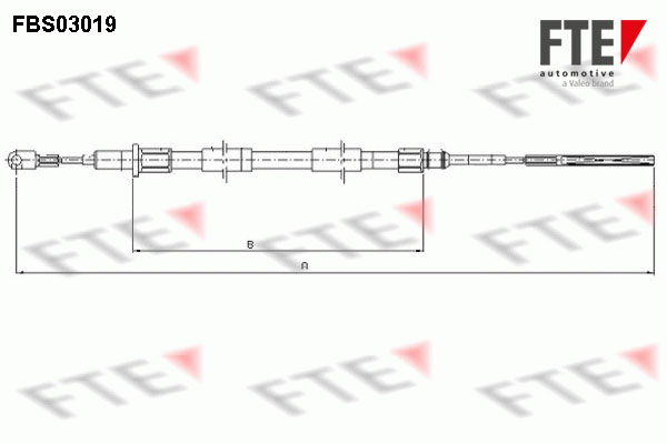 Handremkabel FTE 9250108