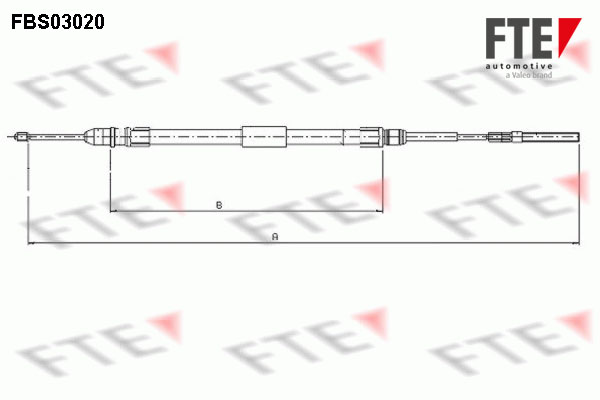 Handremkabel FTE 9250109