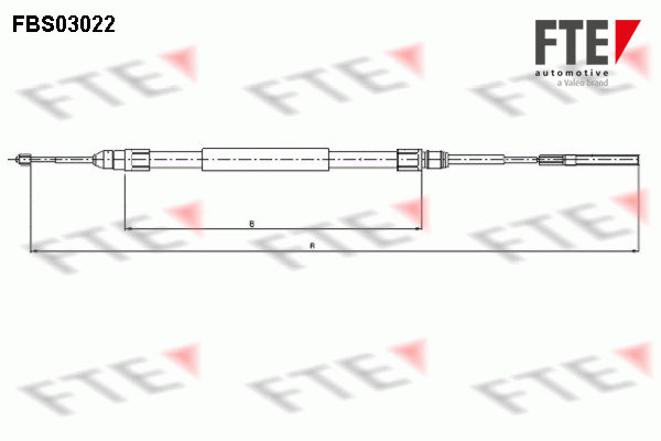 Handremkabel FTE 9250111