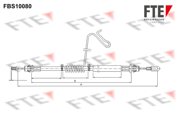 Handremkabel FTE 9250371