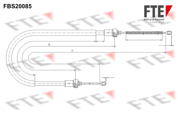 Handremkabel FTE 9250593