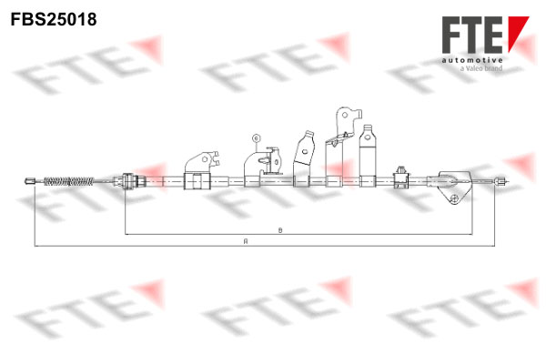 Handremkabel FTE FBS25018