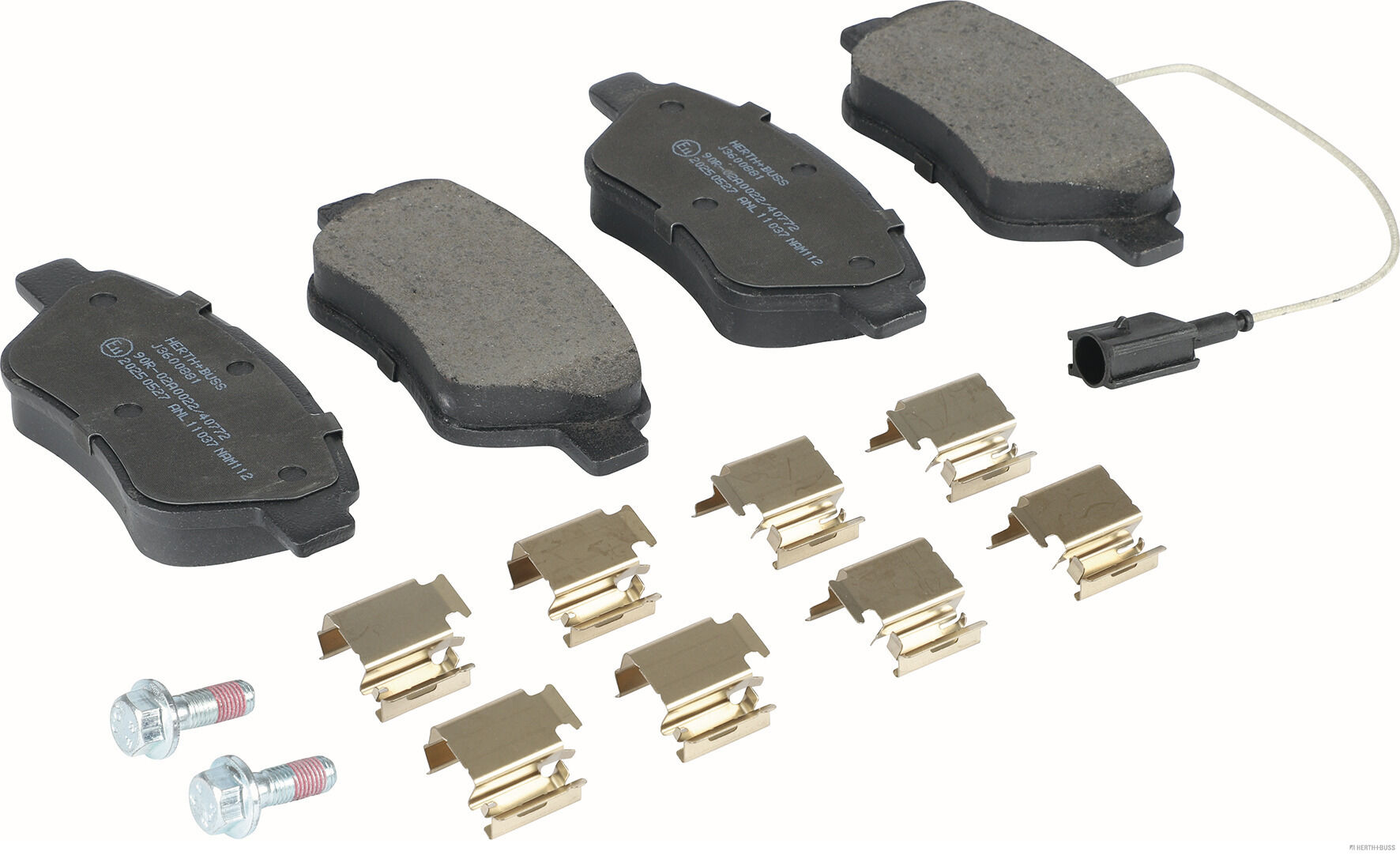 Remblokkenset, schijfrem Herth+Buss Jakoparts J3600881