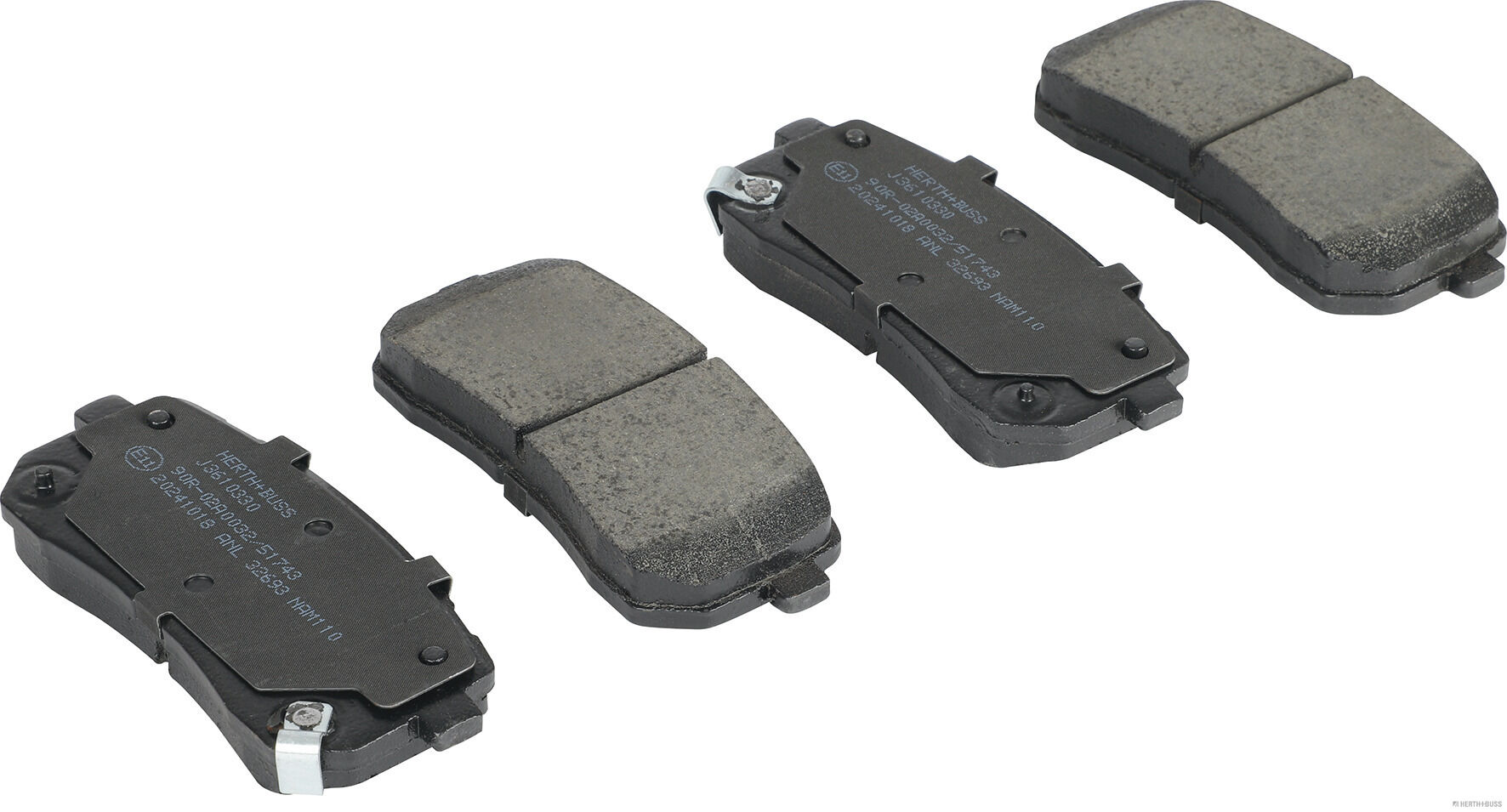 Remblokkenset, schijfrem Herth+Buss Jakoparts J3610330