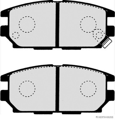 Remblokset Herth+Buss Jakoparts J3615007