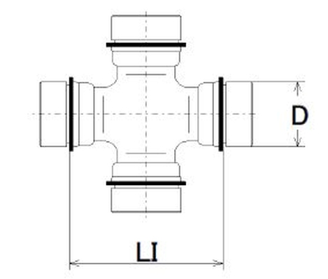 Rubber askoppeling / Hardyschijf Gkn-Lobro U 154