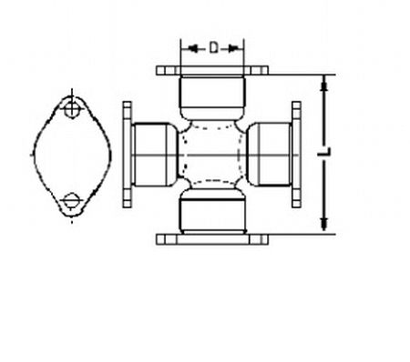 Gkn-Lobro Rubber askoppeling / Hardyschijf U 400