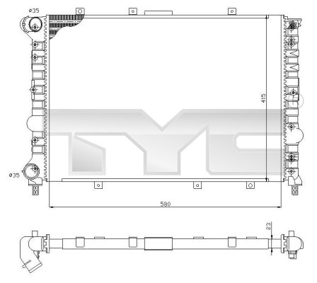 Radiateur TYC 701-0001-R