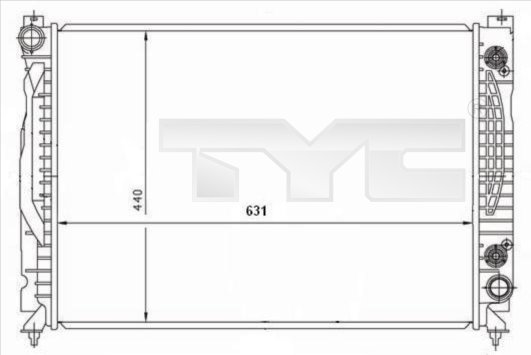 Radiateur TYC 702-0001