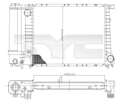 Radiateur TYC 703-0003