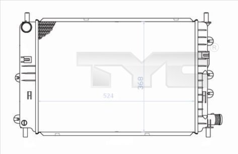 Radiateur TYC 710-0034