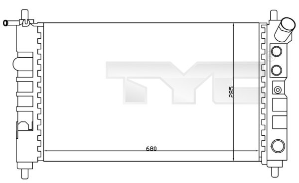 Radiateur TYC 725-0005