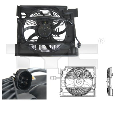 Ventilatorwiel-motorkoeling TYC 803-0006