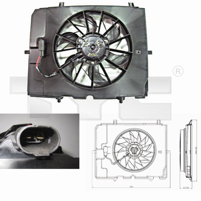 Ventilatorwiel-motorkoeling TYC 821-0002