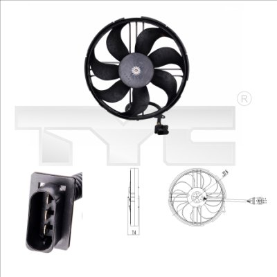 Ventilatorwiel-motorkoeling TYC 837-0018