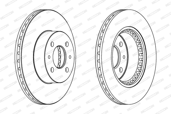 Remschijven Ferodo DDF1006C