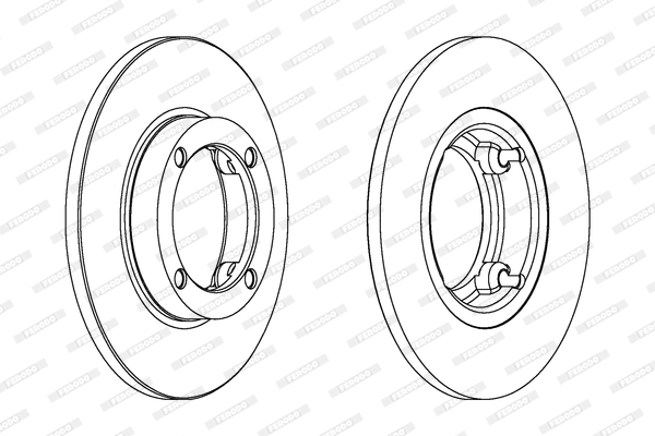 Remschijven Ferodo DDF1098