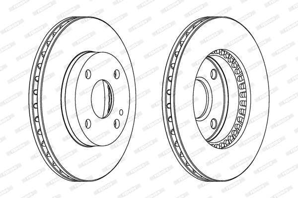 Remschijven Ferodo DDF1104
