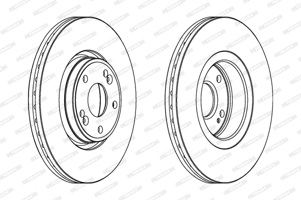 Remschijven Ferodo DDF1205C
