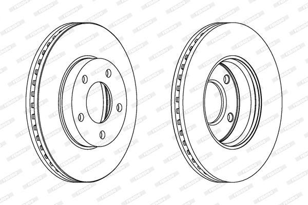 Remschijven Ferodo DDF1209C