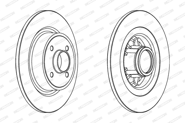 Ferodo Remschijven DDF1381C-1