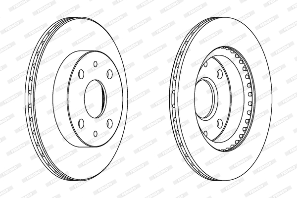 Remschijven Ferodo DDF1394C
