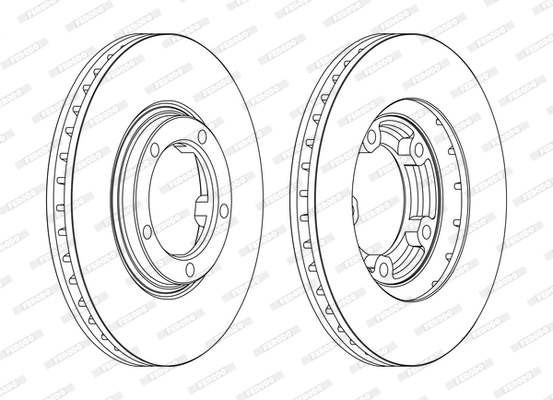Remschijven Ferodo DDF1404C
