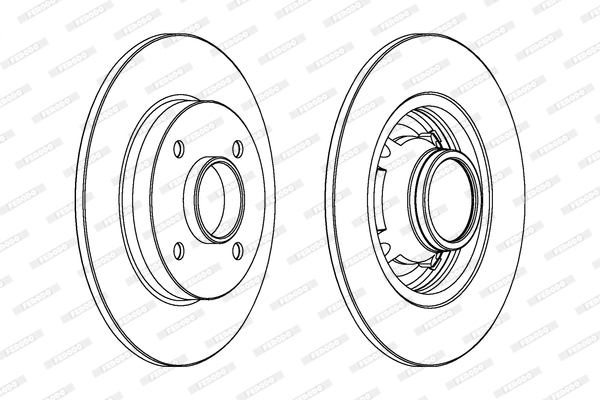 Remschijven Ferodo DDF1564C-1