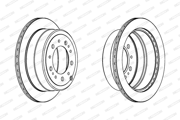 Remschijven Ferodo DDF1597C-1
