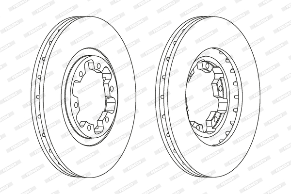 Remschijven Ferodo DDF1626