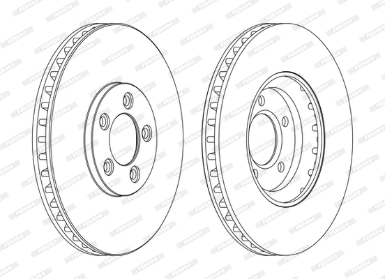Remschijven Ferodo DDF1648C