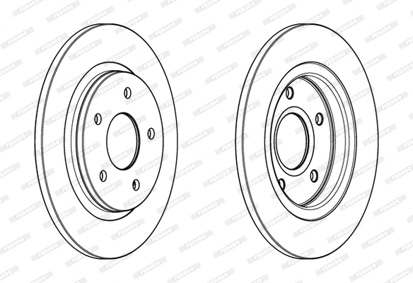 Remschijven Ferodo DDF1808C