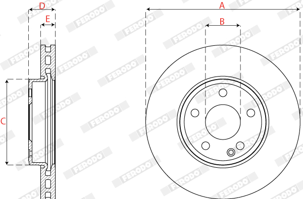 Ferodo Remschijven DDF2760C
