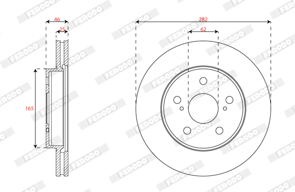 Remschijven Ferodo DDF3029C