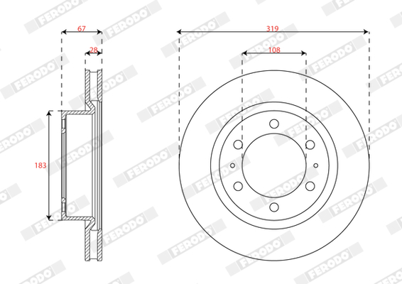 Remschijven Ferodo DDF3082C