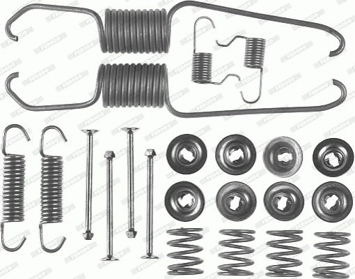 Rem montageset Ferodo FBA61