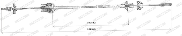 Ferodo Koppelingskabel FCC421144