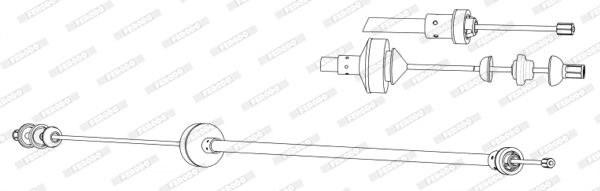 Ferodo Koppelingskabel FCC422656