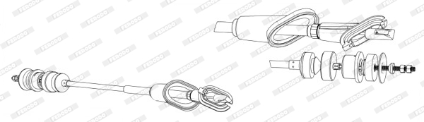 Ferodo Koppelingskabel FCC422809