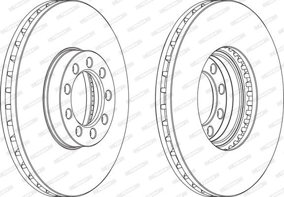 Remschijven Ferodo FCR329A