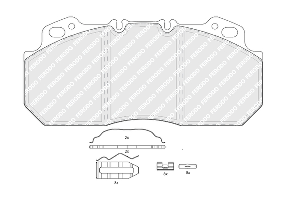 Remblokset Ferodo FCV1047B