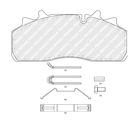 Remblokset Ferodo FCV4043B