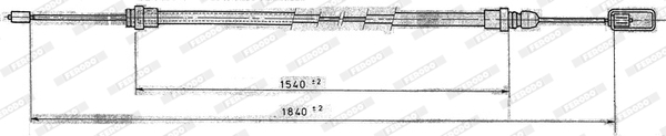 Ferodo Handremkabel FHB431209