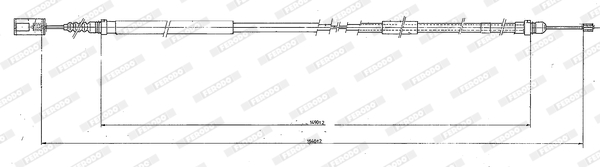 Handremkabel Ferodo FHB431236