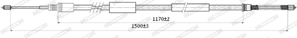 Ferodo Handremkabel FHB431289